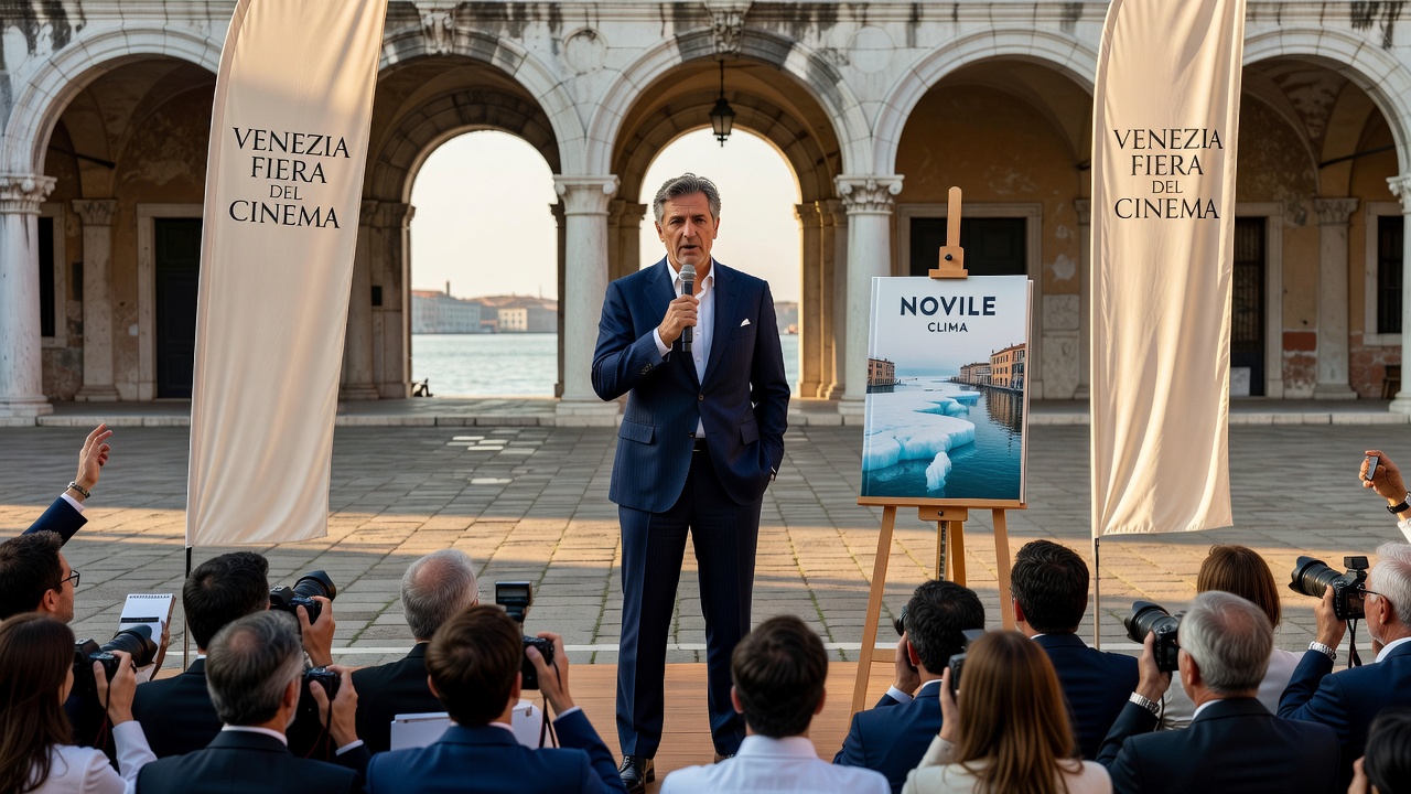 Italian Author Debuts Climate Novile at Venice Festival